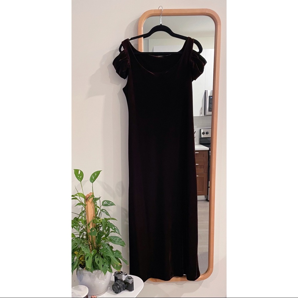 Chocolate Velvet Dress